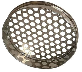 15cm Round Stainless Steel Sieve - Versatile 1-50mm Mesh Strainer for Kitchen, Baking, and Cooking Needs(18mm)