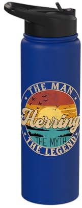 HERRING The Man The Myth The Legend First Name Stainless Steel Insulated Water Bottle