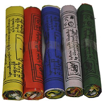 Dharma Store - Tibetan Buddhist Prayer Flags for luck, happiness, longevity and prosperity - Pack of 50