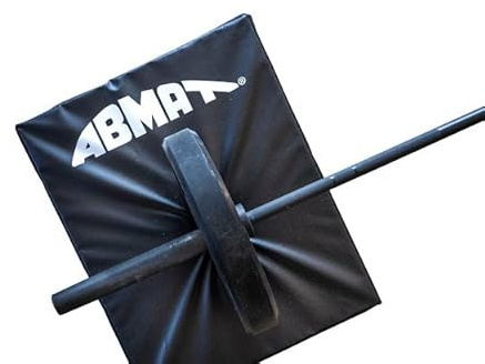 ABMAT 6 Crash Cushions - Sound Suppression and Vibration Damping Pads for Barbells and Weightlifting Drops. Durable Cover and Easy Carry Handles. Black. Sold in Pairs