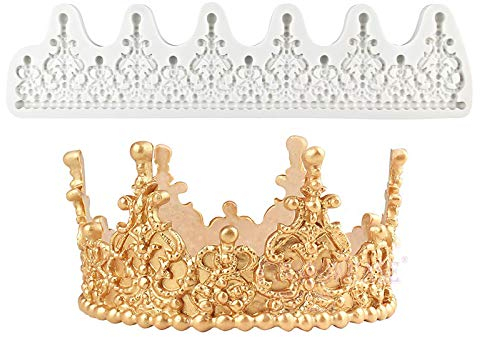 Torta In Silicone Corona Silicone del Stampi Corone Decorazione 3D Silicone del Stampi Corona Fondente Torta Forma Corona Stampi Silicone DIY Strumento di Cottura Per Compleanno Feste di Matrimonio