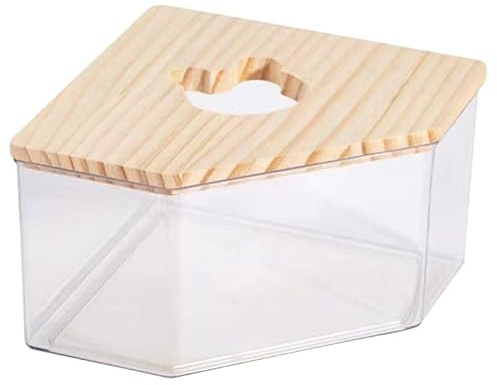 Hamster House Hamster Sand Bathroom Small Pet Sand Bath House Training Toilet Pet Cage Sand Bath Shower Room Bathtub Supplies Hamster Cages and Habitats (Color : Large)