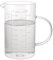 APACALI 1 verre doseur en verre transparent de 1 l avec poignée, facile à lire avec 3 graduations de mesure (ml/oz/tasse), verre doseur transparent pour lait, café, chaud, ustensiles de cuisine et