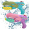 Zocipro 2pcs Pistolets et Fusils à Eau, 450ml Pistolet Eau pour Enfants et Adultes, Pistolet a Eau pour la Lutte d'eau de Piscine d'été, Jardin, Plage
