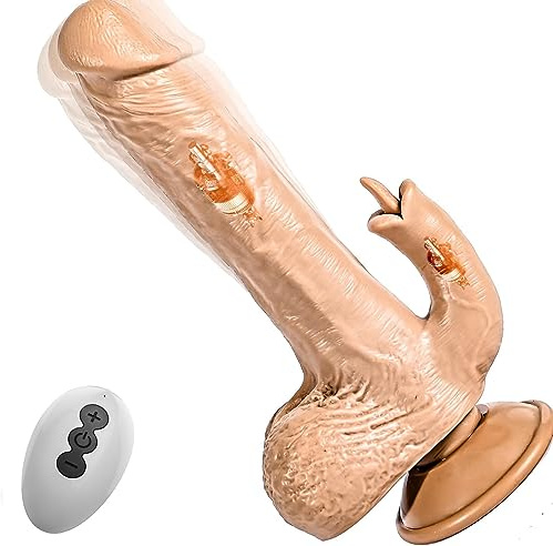 Sexytoysys Donna 23CM Dildo Realistico Sex Toys Coppia Vibratoreper Donna Professionale Vibratore Anale con Asta Curva e Palline Dildo Pene Vibratoriper Donne impermeabile fili-717