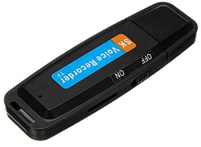 Haslbeck Mini Registratore Audio Digitale U-Disk Unita' Flash USB 3.0 Supporto Scheda di Memoria da 32 GB Nero