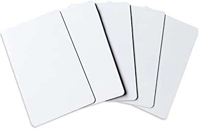 AOAMZ Tarjeta RFID NFC 13.56mhz UID editable, legible, reescribible, editable, Material de PVC, Tarjeta Blanca de inducci ón sin Contacto de Tarjeta IC 1K para Sistemas de Control de Acceso (10)