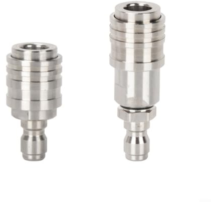 Snowchecking Set di raccordi a innesto rapido da 1/4 in acciaio inossidabile progettato per compatibilità con attrezzature NPT e resistenza ad alta pressione