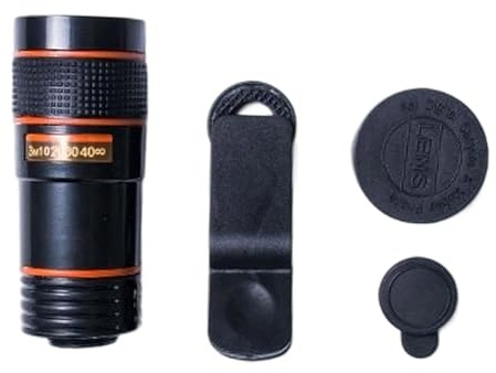 Telefon teleobjektiv med justerbar montering professionell kameratillbehör för utomhusfotografering resa observation utomhus fotografi telefonlins