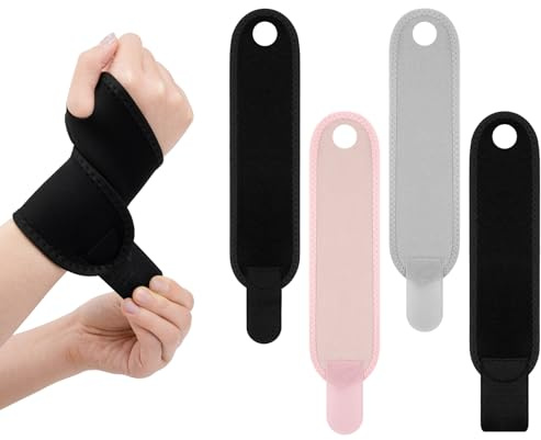 BQMEZRNUS 5 muñequeras para niños ajustables en 3 colores (negro, rosa, gris) para fitness infantil, deportes y actividades diarias