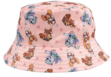 Sombrero de pescador de la Patrulla Canina para Niñas - Skye, Everest y Zuma Niños Bucket Hat Sonnenhut Sombrero de Pesca Rosa