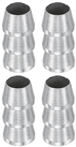QUARKZMAN 4Pz Cuneo Rotondo Per Manico Di Ascia 12Mm Esteso Cunei Di Sicurezza In Metallo Per Martello Ascia Martello A Manico Lungo Argento