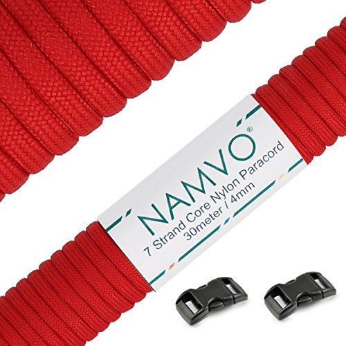 Namvo 550 fallskärmslina typ III, 7 trådar, total längd 30 meter, enfärgad BZ00255