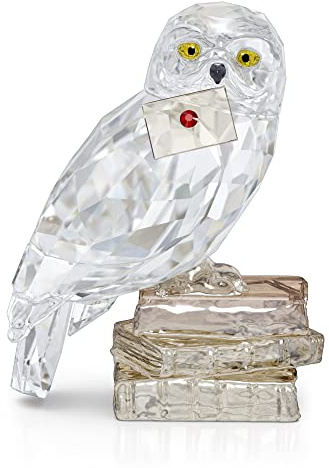 Swarovski Harry Potter Hedwig, Detailverliebte Schneeeule aus dem Harry-Potter-Universum in Brillantem Kristall