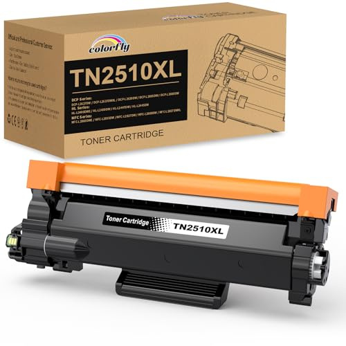 TN2510XL TN-2510XL Toner Schwarz 3000 Seiten für Brother TN-2510 für HL-L2400DWE HL-L2445DW MFC-L2827DW MFC-L2835DW DCP-L2660DW,DCP-L2627DW, HL-L2400DWE, DCP-L2627DWXL