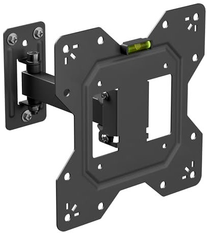 D-Line Support Mural TV pour 23 à 50 Pouces, Bras Unique d’Inclinaison et de Rotation, Formats VESA 100x100 mm à 200x200 mm - Peut Soutenir Un Poids Maximum de 30 kg