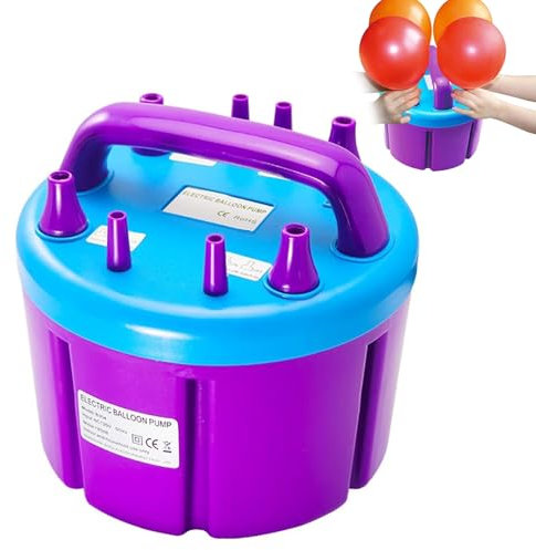 Electric Balloon Pump with 4 Nozzles, 900W Electric Portable Balloon Blower Air Pump Balloons Inflator Anti-slip Mats Safe To Use for Balloon Decoration,balloon Arch, Balloon Column Stand, Party