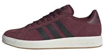 adidas Men's Grand Court Base 00s Shoes, Shadow Red/Core Black/Off White, 12.5 UK