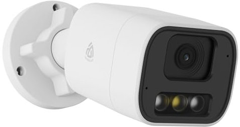 AKINGUAR 5MP Add-on Caméras de Surveillance PoE Extérieures, Caméra IP, Détection de Personnes/Véhicule, Audio Bidirectionnel, Vision Nocturne Colorée 30M, Etanche IP66, Compatible NVR