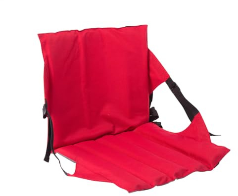 Coussin de siège de stade avec dossier – Coussin de chaise de stade pliable – Coussin de chaise pliable d'extérieur confortable pour événements sportifs, bureau, concert, pelouse, plage, voiture