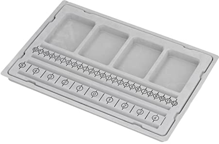 Haofy Planche à Perles pour la Fabrication de Bijoux, Matériau ABS avec 4 Canaux et Compartiments pour Bracelets et Colliers