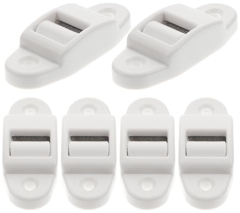 HEALLILY 6 Guías de Correa para Persianas Enrollables de Plástico, Rodillo de 14 Mm Cepillo Interno Desmontable, Textura Resistente y Fiable para Ventanas de Aluminio