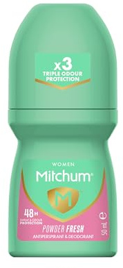 Mitchum Advanced Women Powder Fresh Roll-On Anti-Perspirant/Deodorant, 50ml
