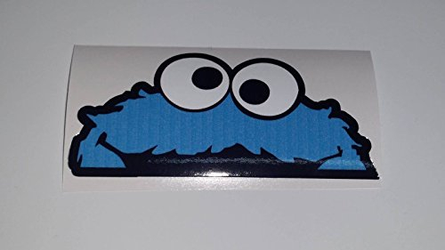 Cookie Monster JDM Peeper Krümmel Sesamstrasse Fun Sticker Aufkleber