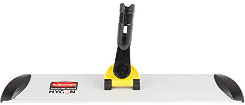 Rubbermaid Commercial Products HYGEN Microfiber Quick-Connect Mop Frame 18 inch Silver for Janitorial/Professional/Industrial Cleaners for Heavy-Duty Floor Cleaning/Mopping/Dusting