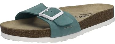 RenteriaDecor Josef Seibel women's mules Hermine 03, women's slippers, width G (normal), sandals, casual shoes, slip-on shoes, mint combination, 37 EU