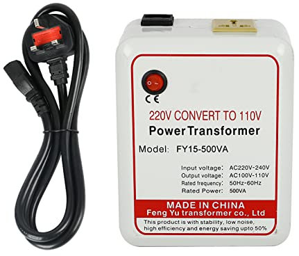 500W Step Down Power Voltage Converter Transformer 220V/240V to 110V/120V, Intelligent Efficient Adapter Travel Power Adapter (500)