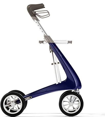 byACRE Carbon Ultralight Rollator - Welt leichtester Carbon Rollator - nur 4,8kg - Köngisblau - Komfort