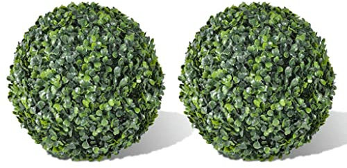 INLIFE Bolas de boj artificiales, 2 unidades, 35 cm, 1,7 kg, 40872