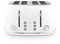 Tower T20076WHT Heritage 4 Slice Toaster with 6 Browning Settings & Deep Fill Slots, 1630W, Optic White