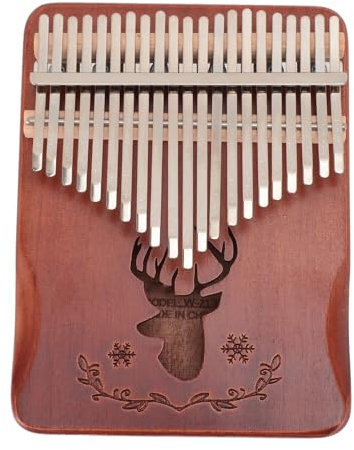 Daumenklavier mit 21 Tasten, Tragbares Kalimba Daumenklavier, Mbira Fingerklavier, Calimba mit Stimmhammer, Wasserdichter Schutztasche, Daumenklavier für Erwachsene, Kinder und