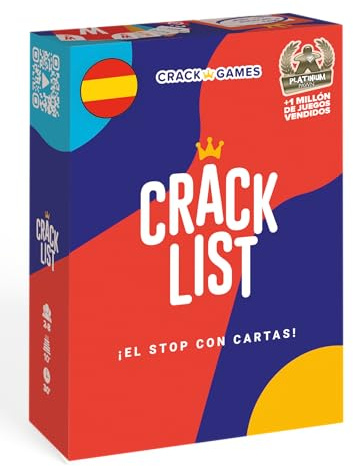 CRACK LIST – Juego de Cartas de Palabras Tipo Stop | Juego Familiar y para Adultos | 2-8 Jugadores | 30 Minutos | +10 Años | Español