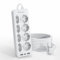 Regletas Enchufes con USB,Regleta 8 Tomas de AC y 2 USB A 1 USB C Enchufe Multiple,Regleta Enchufes Proteccion Sobretension, 2 M Alargador Enchufe Plano con Interruptor para Mesa, Oficia, Casa