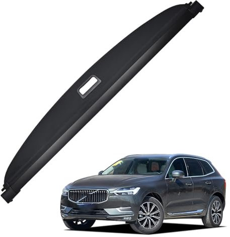 Pyaio Cache Bagages Housse Protection,pour Volvo Volvo xc60 2018 2019 2020 2021 Coffre Voiture Étagère Arrière Rétractable Couverture Cargaison Confidentialité