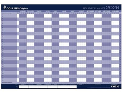 Collins - Colplan - A1 årlig semester väggkalender 2026 (CWC10-26)