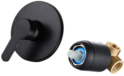 Válvulas de ducha montadas en la pared, grifo oculto de alta presión, fácil instalación para baño moderno, grifo oculto de alta presión montado en la pared