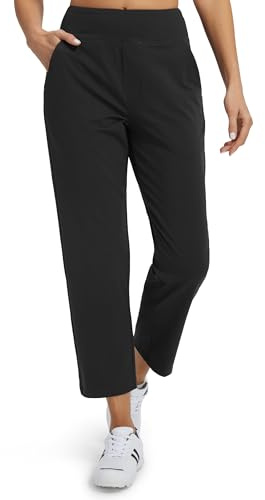 Libin Ankle Golf Trousers 7/8 Travel Sweatpants Joggers 27, Black XXL