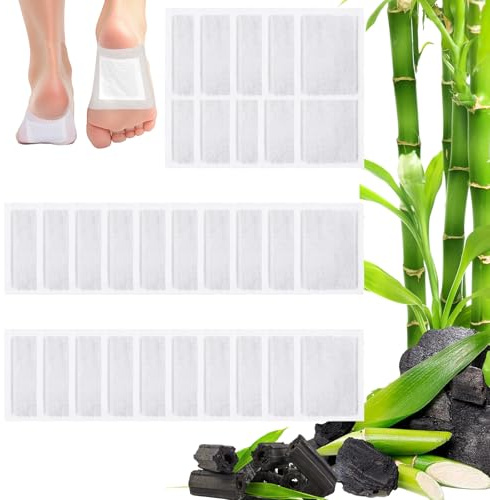 30 PCS Parches Detox para Pies, Almohadillas Desintoxicantes para Pies con Limpieza Profunda para Aliviar el Estrés, Mejorar el Sueño