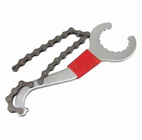 FOLODA Herramienta de extracción de volante de bicicleta con látigo de cadena para bicicleta de carretera para un mantenimiento suave y rápido de la bicicleta