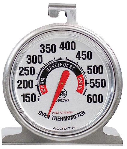 AcuRite 00620A2 Stainless Steel Oven Thermometer, 1