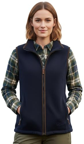 Game Ladies Penrith Fleece Gilet | Womens Winter Vest | Warm Waistcoat Navy