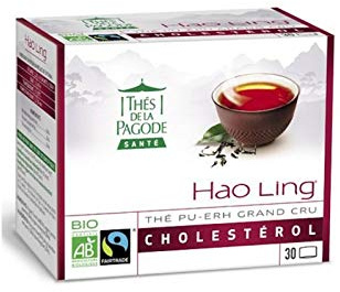 Thés de La Pagode - Thé Hao Ling Bio Equitable - Format pratique et économique - Régule le cholestérol - 30 infusettes