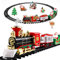 Toyvian Christmas Train Set with Track & Cars - Battery Operated Electric Train with Lights & Sounds for Kids