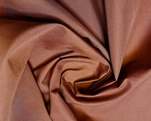 Plain Rust Polycotton Fabric for Dressmaking, Art & Craft, Sewing, Quilting | 45'' - 115 cm Wide| Precut Length 0.5m