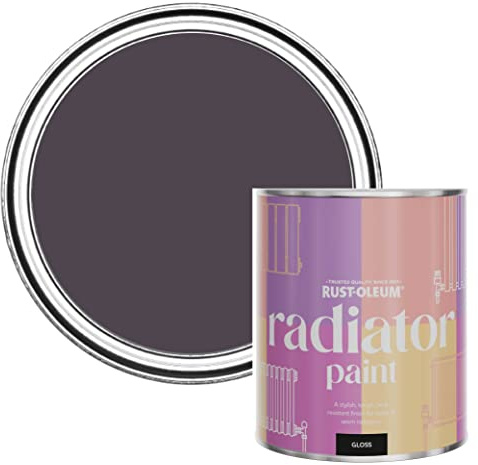 Rust-Oleum Purple Heat Resistant Radiator Paint in Gloss Finish - Grape Soda 750ml