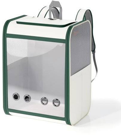 Mochila para Gatos Mochila transportadora para Mascotas para Gatos y Perros pequeños, Mochila transportadora para Perros con Correa de Seguridad Interior Se Puede Utilizar para Viajar